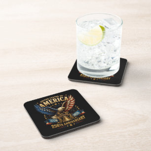 Dessous-de-verre Aigle du 250e anniversaire des États-Unis d'Amériq