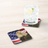 Dessous-de-verre Aigle et drapeau américains (Côté Droit)