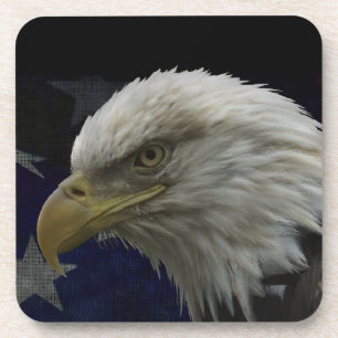 Dessous-de-verre Aigle et drapeau patriotiques