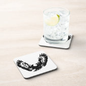 Dessous-de-verre Aigle noir et blanc (Côté Droit)
