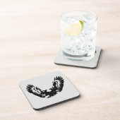 Dessous-de-verre Aigle noir et blanc (Côté Droit)