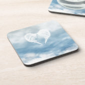 Dessous-de-verre Ailes d'ange en ciel bleu nuageux (Côté gauche)