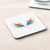 Dessous-de-verre Ailes fluffy arc-en-ciel (Côté gauche)