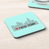 Dessous-de-verre Aimer NEW YORK (Côté gauche)