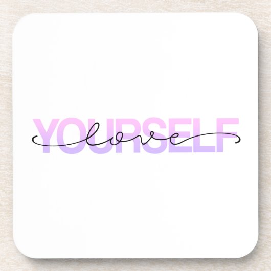 Dessous-de-verre Aimez-vous Valentine Calligraphie | DESSOUS DE VER (Devant)