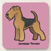 Dessous-de-verre airedale terrier (Devant)