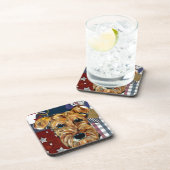 DESSOUS-DE-VERRE AIREDALE TERRIER (Côté Droit)