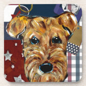 DESSOUS-DE-VERRE AIREDALE TERRIER (Devant)