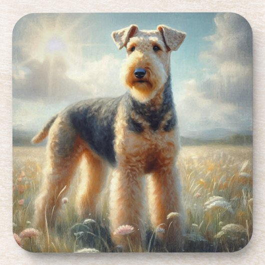 Dessous-de-verre Airedale Terrier (Devant)
