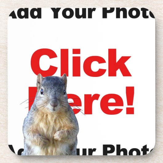 Dessous-de-verre Ajouter Un Écureuil Personnalisé (Devant)