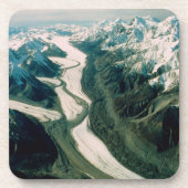 Dessous-de-verre Alaska Mountain Range-Vue aérienne (Devant)