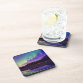 Dessous-de-verre Alaska Northern Lights Mountains Lake (Côté Droit)