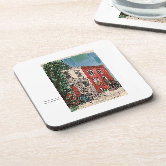 Dessous-de-verre Alexandria, VA (Côté gauche)