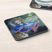 dessous de verre "Alice à la fronde de Fragonard" (Côté gauche)