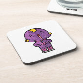 Dessous-de-verre alien violet (Côté gauche)