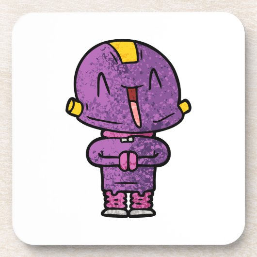 Dessous-de-verre alien violet (Devant)