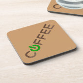 Dessous-de-verre Alimentation café (verte) (Côté gauche)