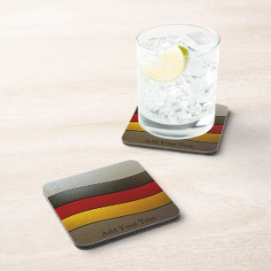 Dessous-de-verre Allemagne - couleurs du drapeau - Chrome par Shirl