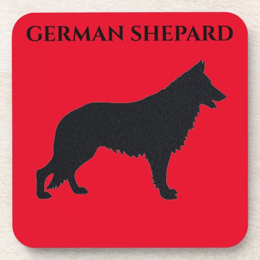 Dessous de verre ALLEMAND SHEPARD avec dossier en  (Devant)