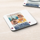 Dessous-de-verre Allez à Philadelphie sur le PRR (Côté gauche)