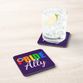 Dessous-de-verre Allié de gay pride (Côté Droit)