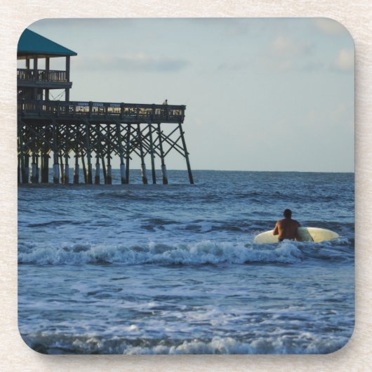 Dessous-de-verre Allons surfer (Devant)