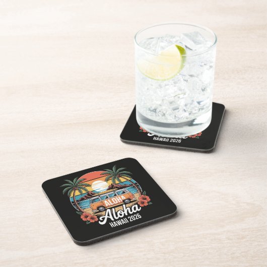 Dessous-de-verre Aloha Hawaï 2026 (Côté Droit)