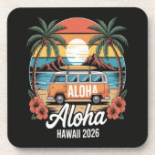 Dessous-de-verre Aloha Hawaï 2026 (Devant)