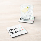 Dessous-de-verre alpha oméga (Côté Droit)