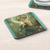 Dessous-de-verre Alphonse Mucha Clair De Lune Coasters (Côté gauche)