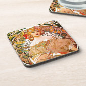 Dessous-de-verre Alphonse Mucha Dreaming (Côté gauche)