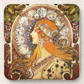 Dessous-de-verre Alphonse Mucha Zodiac (Devant)