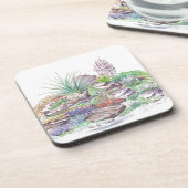 Dessous-de-verre Aménagement alpin de jardin (Côté gauche)