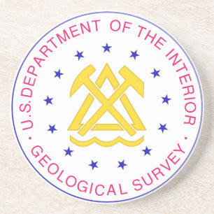 Dessous de verre américain de levés géologiques