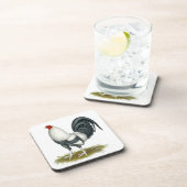 Dessous-de-verre American Game Silver Blue Gamecock (Côté Droit)