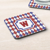 Dessous-de-verre Americana Argyle Square Coaster (Côté gauche)