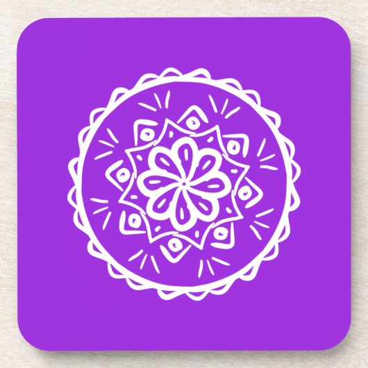 Dessous-de-verre Amethyst Mandala (Devant)