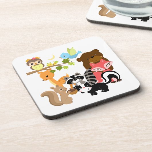 Dessous-de-verre Amis de forêt (Côté gauche)