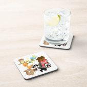 Dessous-de-verre Amis de forêt (Côté Droit)