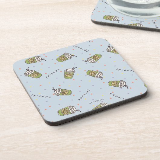 Dessous-de-verre AMIS™ | Polka Dot Central Perk Motif (Côté gauche)