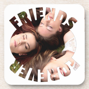 Dessous-de-verre Amis pour toujours photo personnalisée