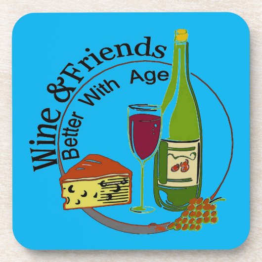 Dessous de verre Amis & Vin (Devant)