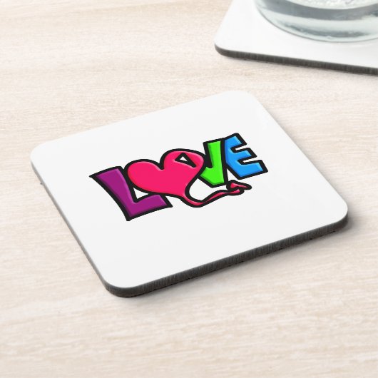 Dessous-de-verre Amour (Côté gauche)