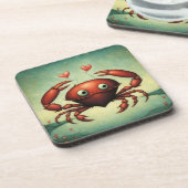 Dessous-de-verre Amour de crabe (Côté gauche)