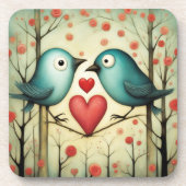 Dessous-de-verre Amour des oiseaux 3 (Devant)