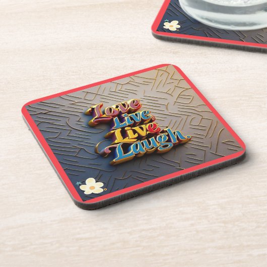 Dessous-de-verre "Amour et Lumière toujours" (Côté gauche)