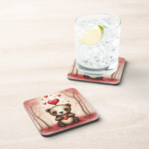 Dessous-de-verre Amour Ours 1