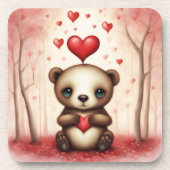 Dessous-de-verre Amour Ours 1 (Devant)