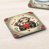 Dessous-de-verre Amour singe (Côté gauche)