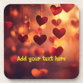 Dessous-de-verre "Amour sur chaque table" – Ensemble de dessous de  (Devant)